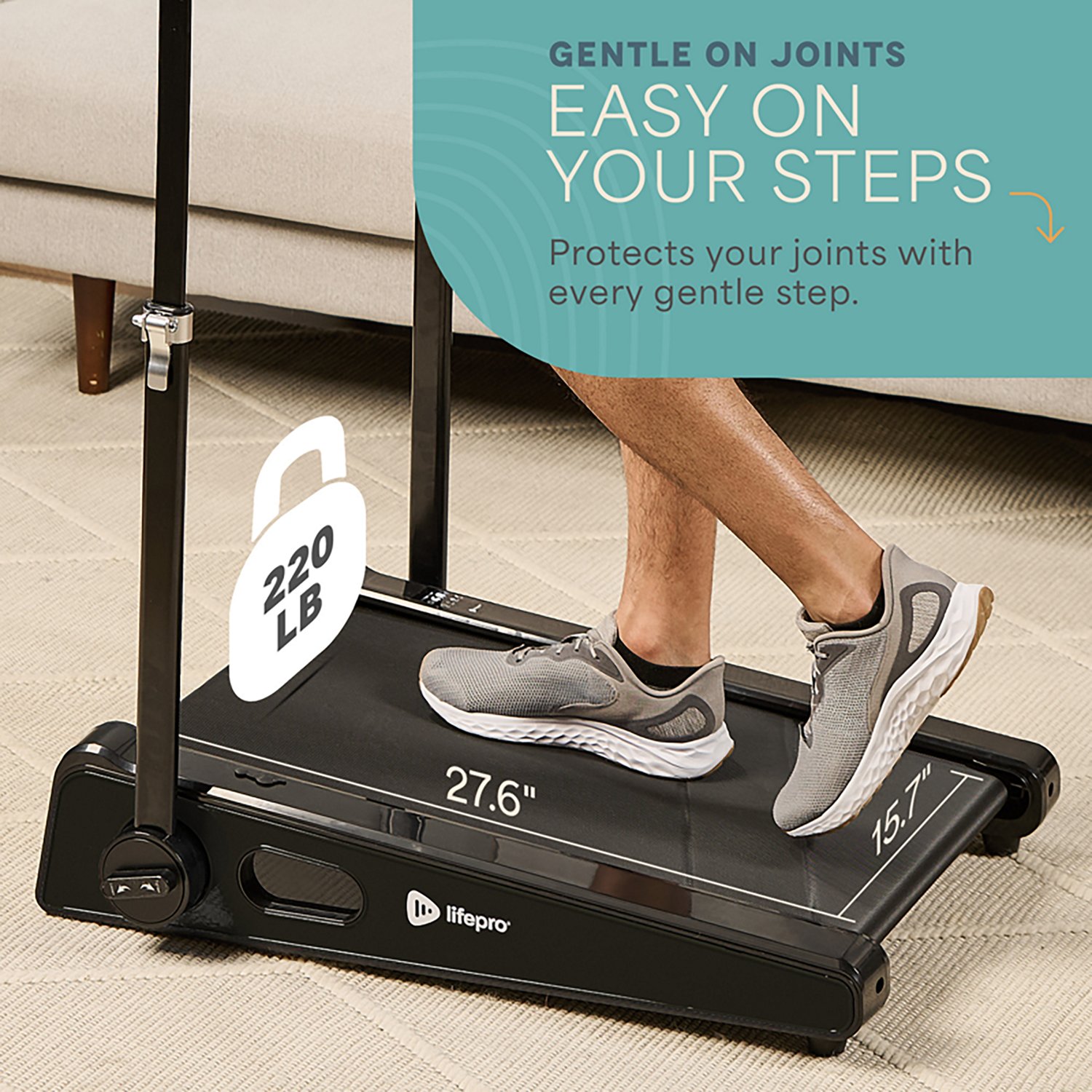 Lifepro PacerMini Compact Walking Treadmill - view number 6