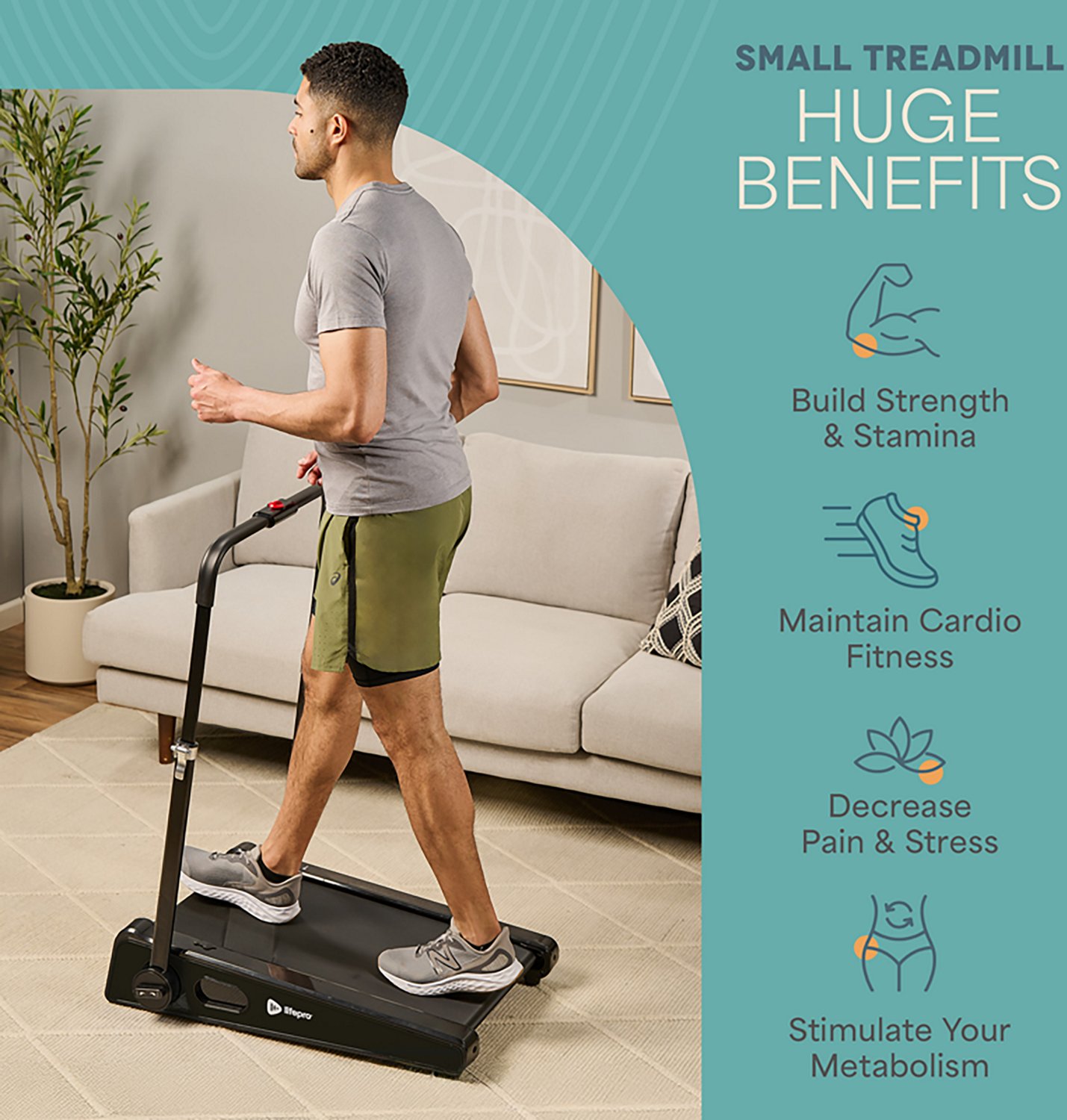 Lifepro PacerMini Compact Walking Treadmill - view number 7
