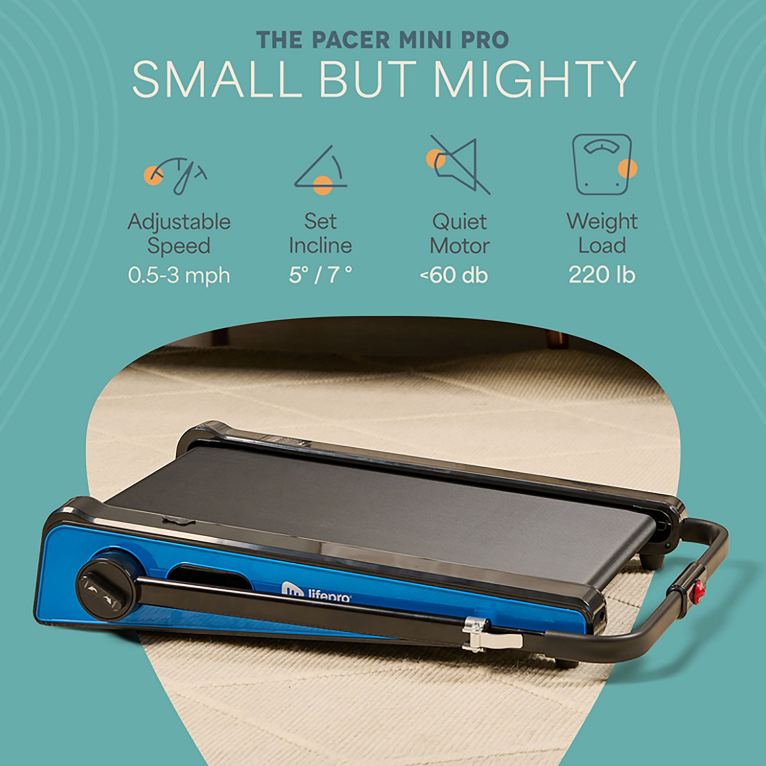 Lifepro PacerMini Compact Walking Treadmill - view number 5