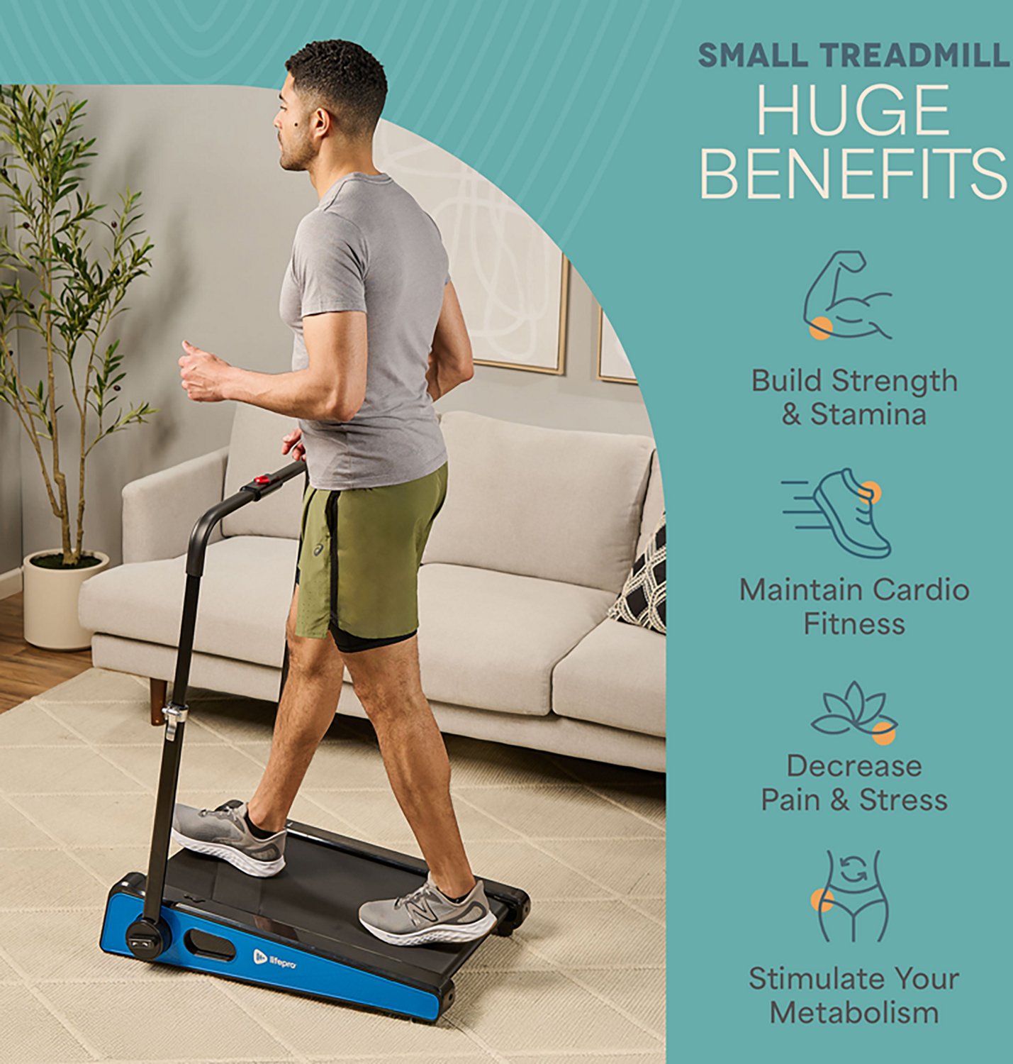 Lifepro PacerMini Compact Walking Treadmill - view number 7