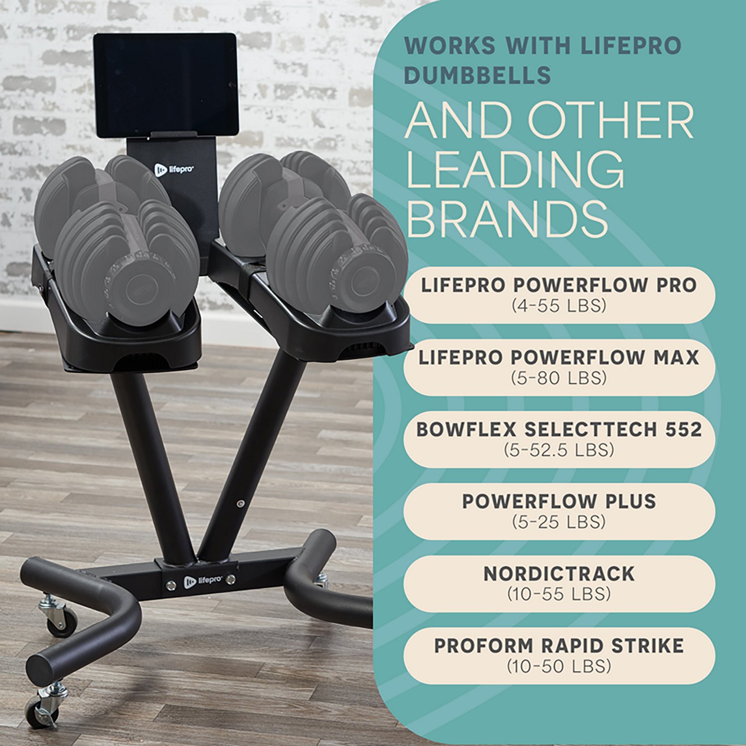 Lifepro Powerflow Pro Adjustable Dumbbell Stand - view number 3