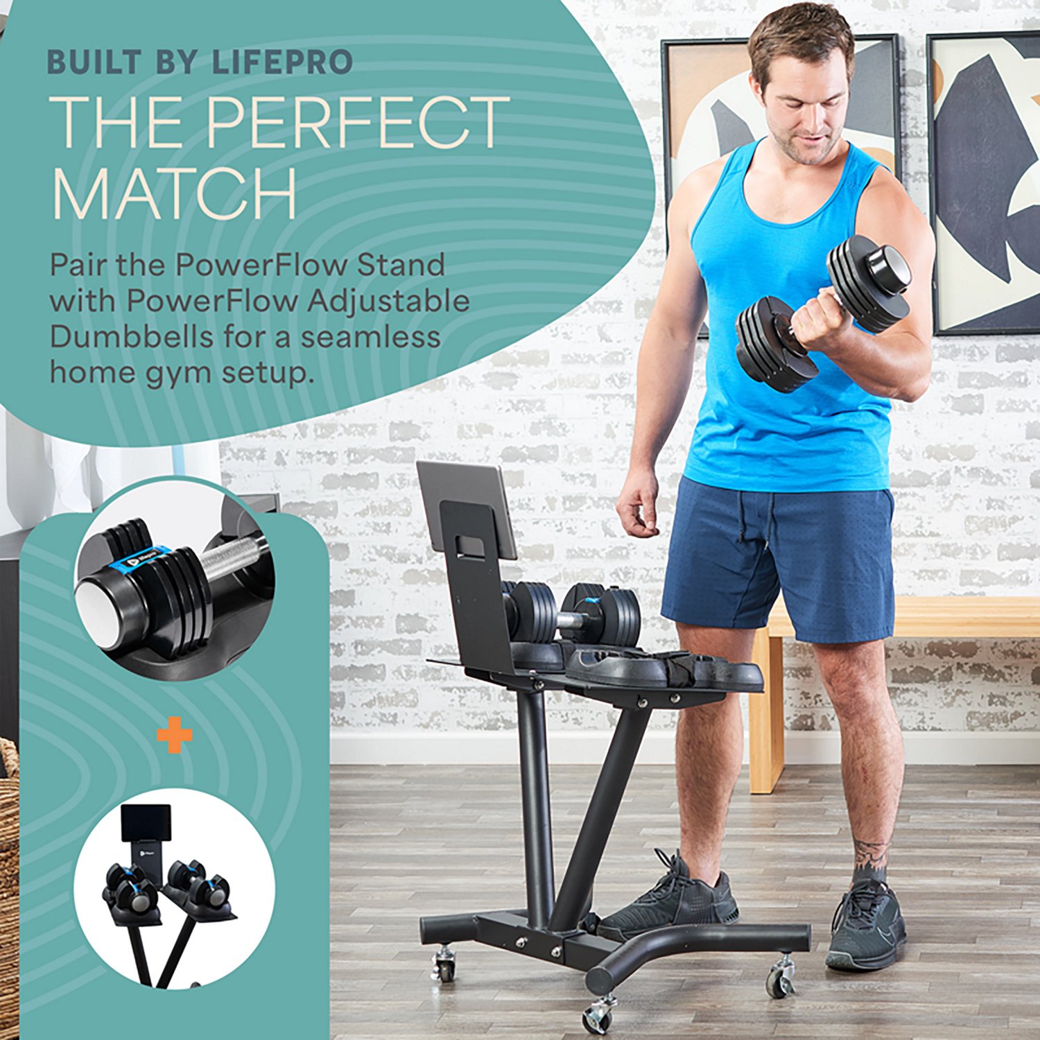 Lifepro Powerflow Pro Adjustable Dumbbell Stand - view number 7