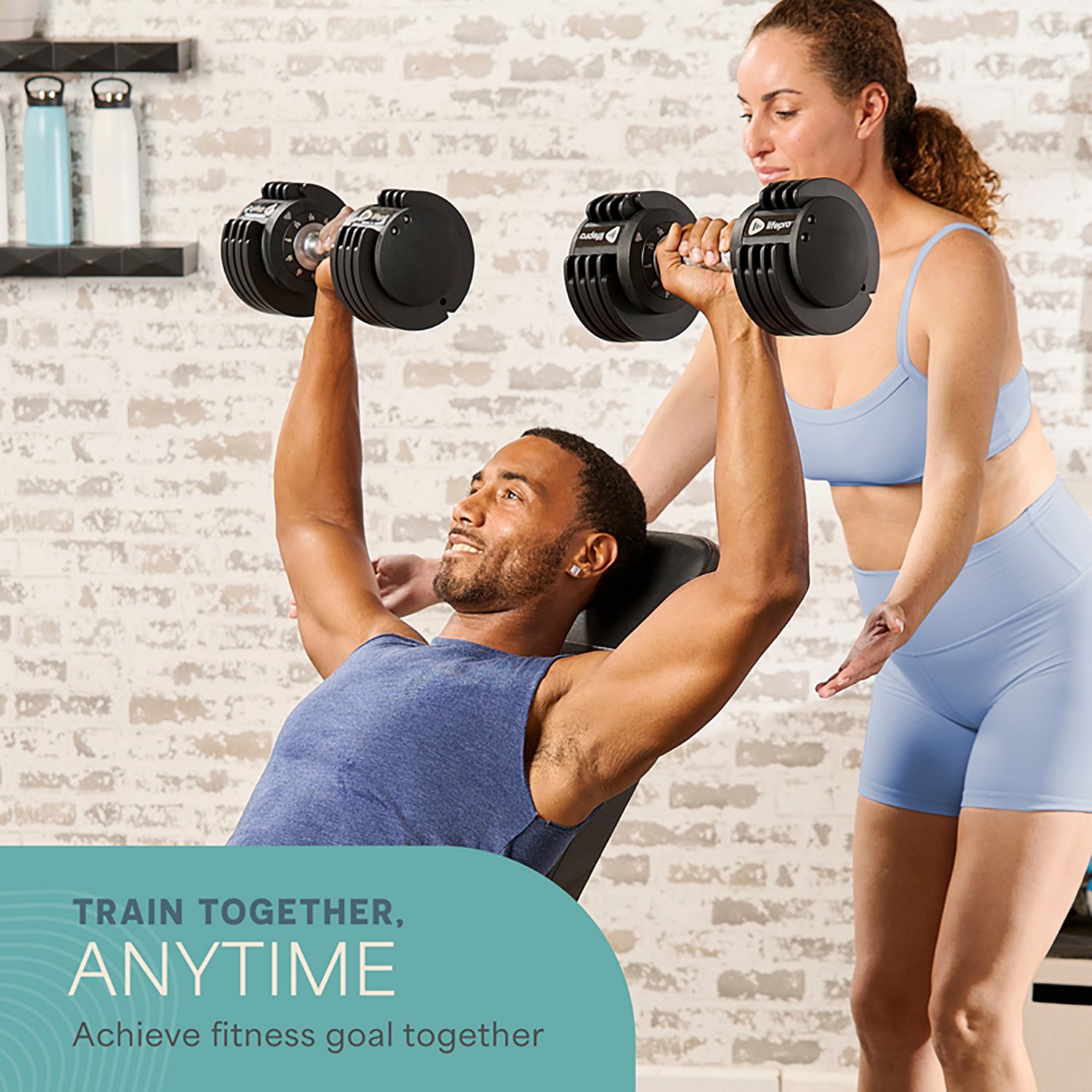 Lifepro PowerUp Plus 25 lb Adjustable Dumbbells 2-Pack - view number 2
