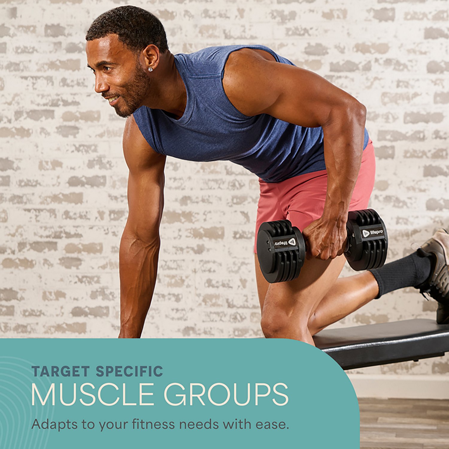 Lifepro PowerUp Plus 25 lb Adjustable Dumbbells 2-Pack - view number 8