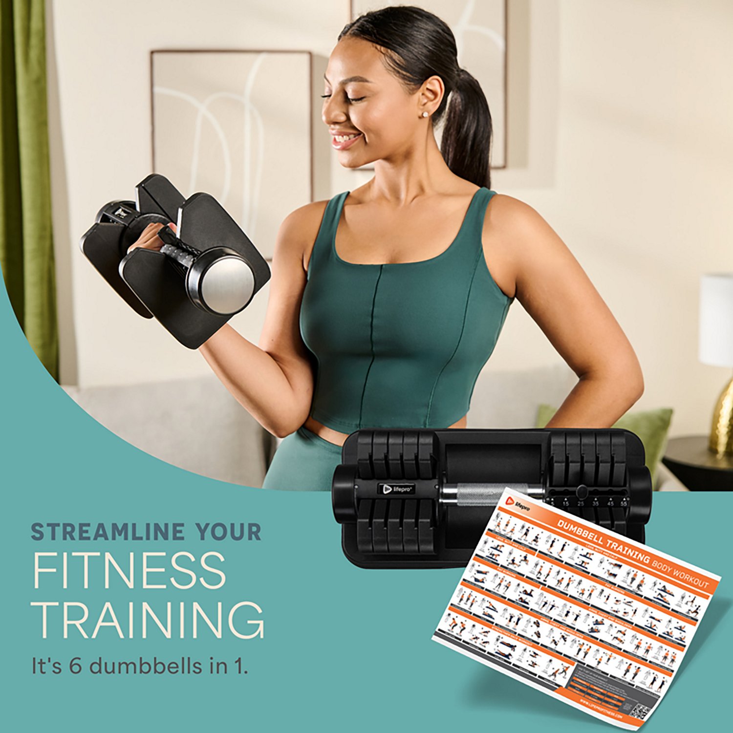 Lifepro PowerFlow X Adjustable Dumbbell - view number 2