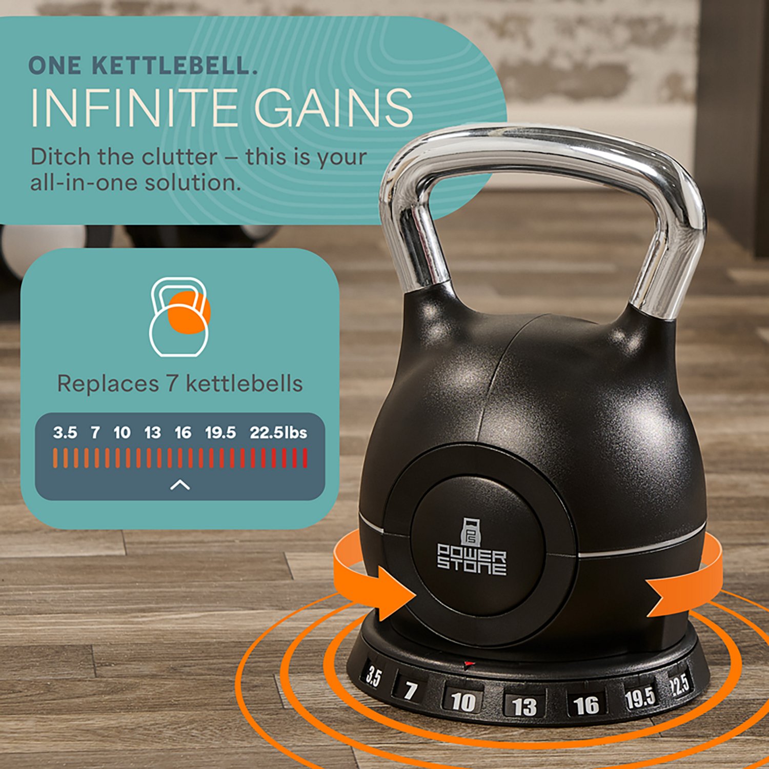 Lifepro PowerStone Adjustable Kettlebell - view number 2