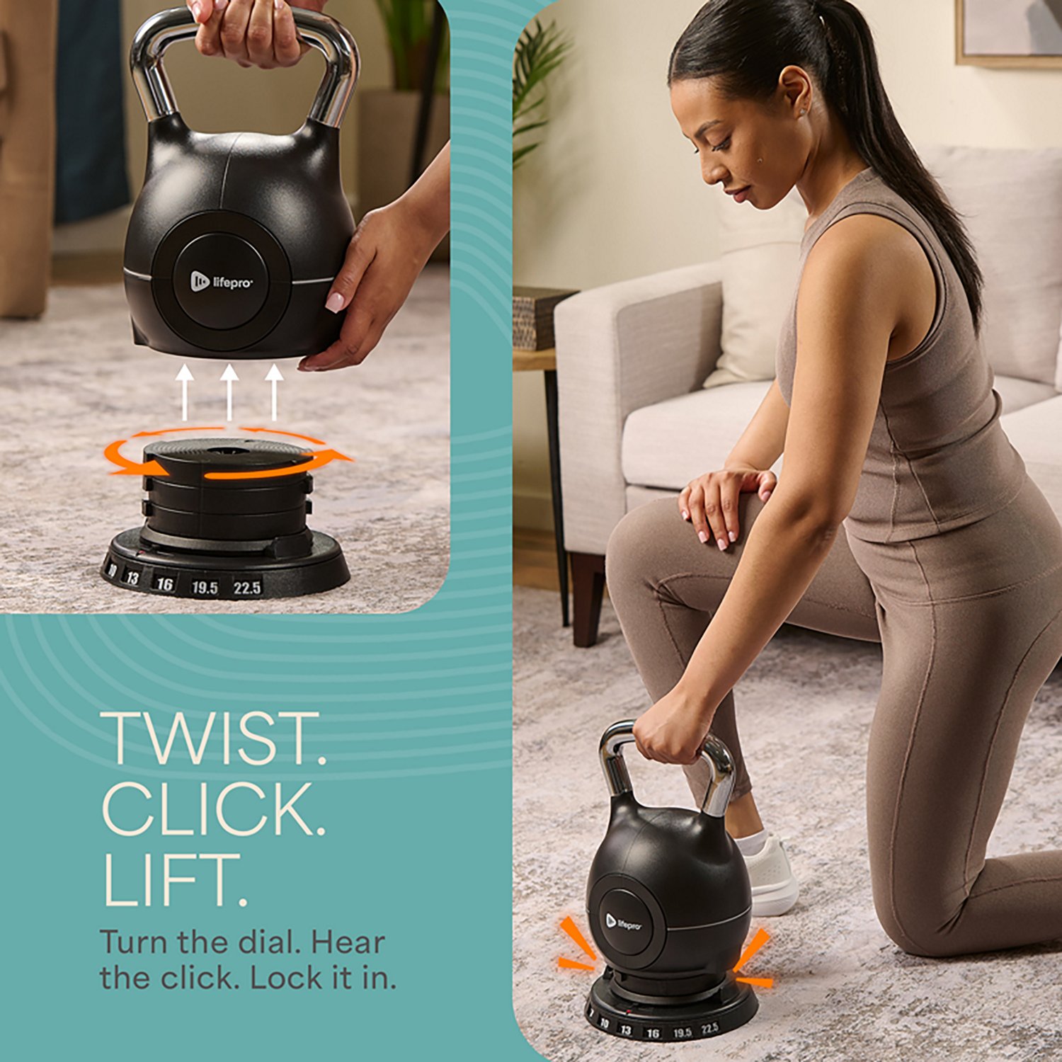Lifepro PowerStone Adjustable Kettlebell - view number 3