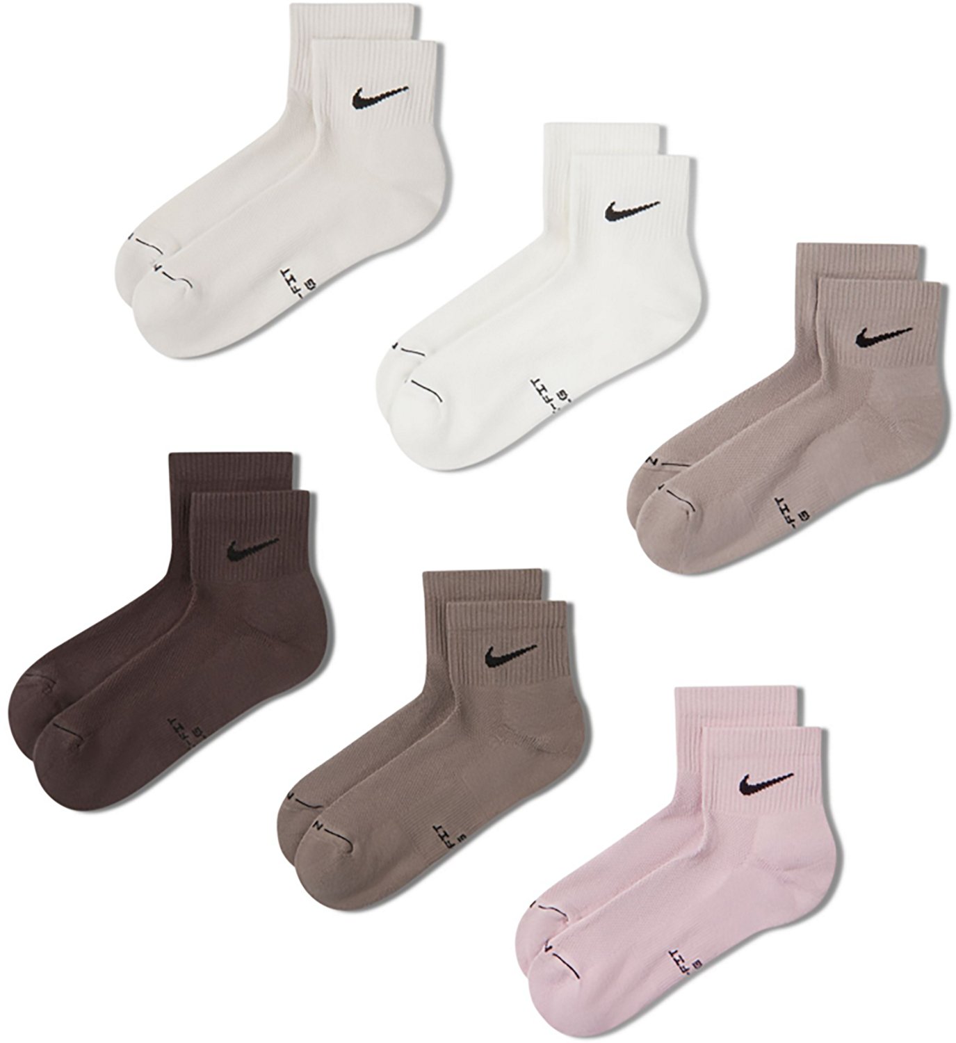 Nike Men's Everyday Elevated Ankle Socks 6 Pack