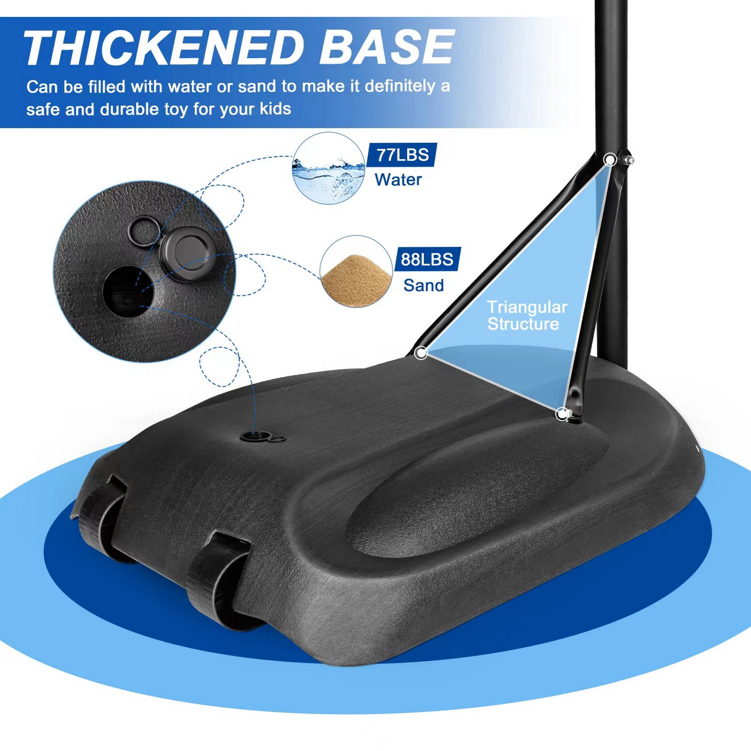 Trustmade 32 in Portable Basketball Hoop with PVC Backboard - view number 3