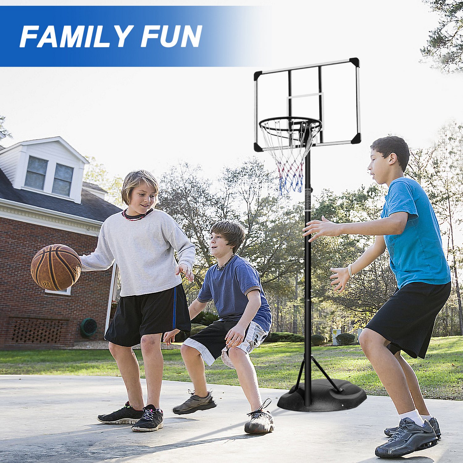 Trustmade 32 in Portable Basketball Hoop with PVC Backboard - view number 4