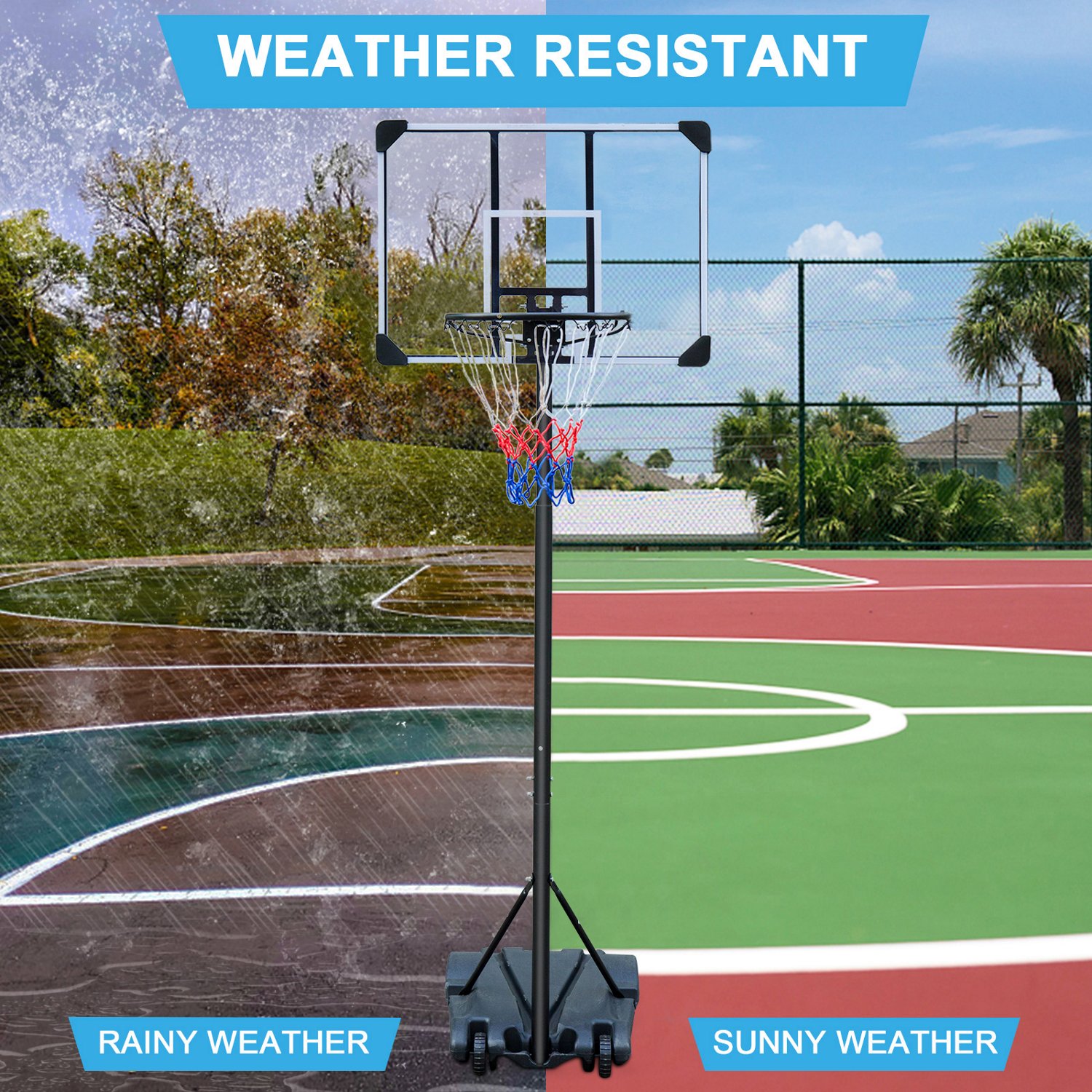 Trustmade 28 in Portable Basketball Hoop with PE Backboard - view number 2