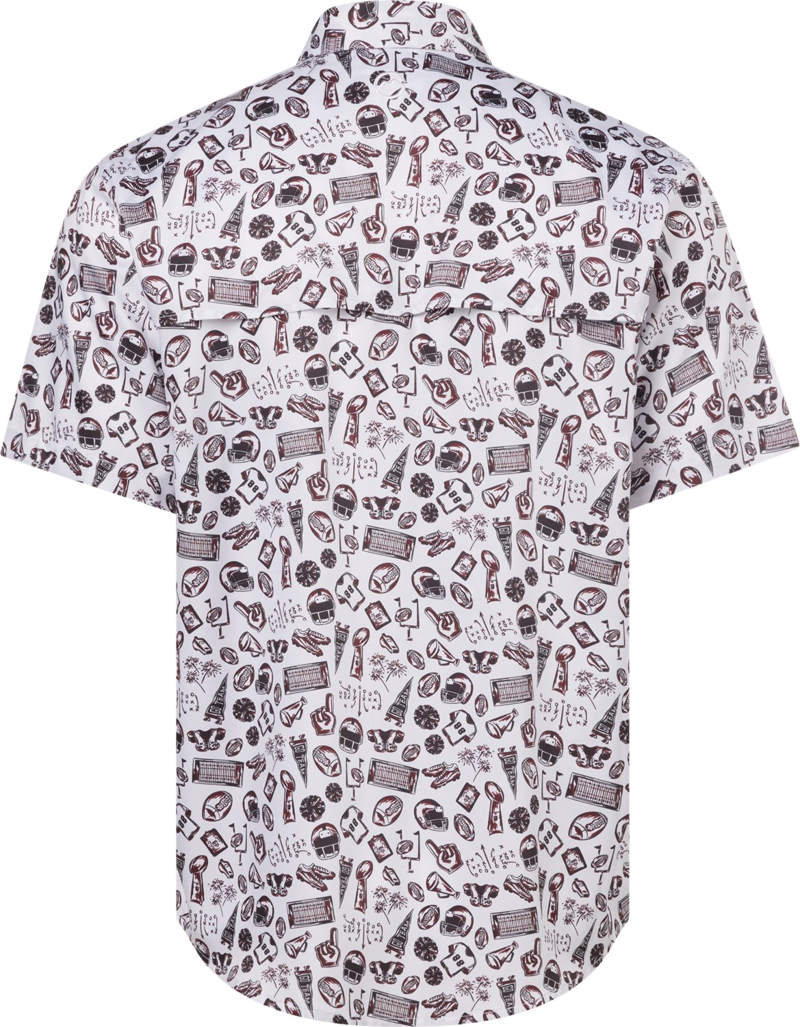 Magellan Outdoors Men's FishGear Local State Texas Print Short Sleeve Button-Down Shirt - view number 2