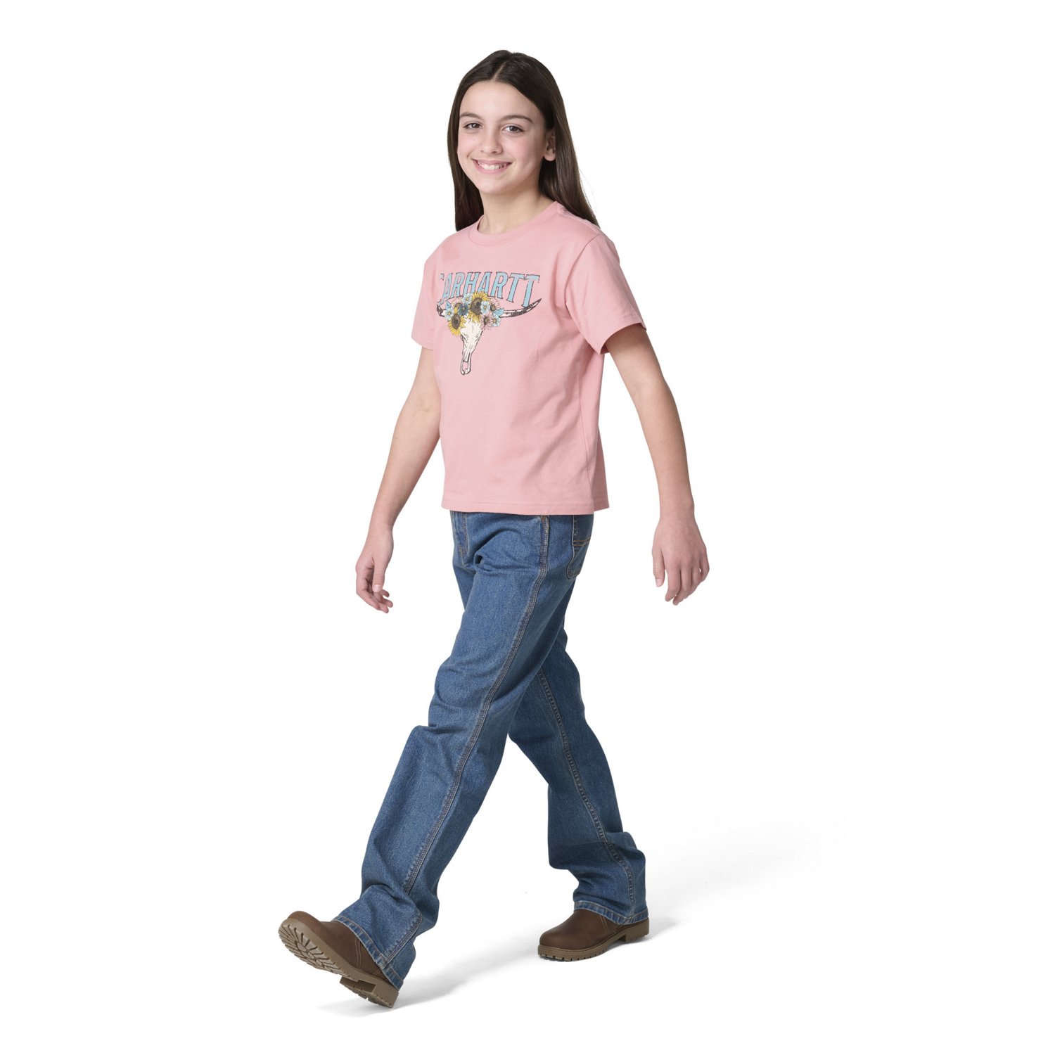 Carhartt Girls’ Short Sleeve Steer T‑Shirt - view number 5