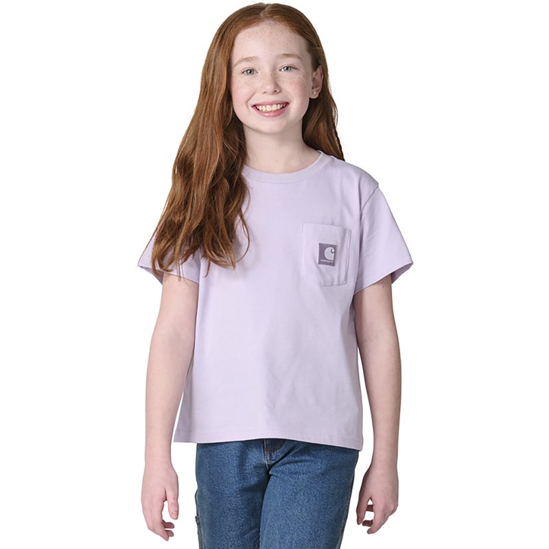 Carhartt Short-Sleeve Pocket T-Shirt for Kids - Thistle