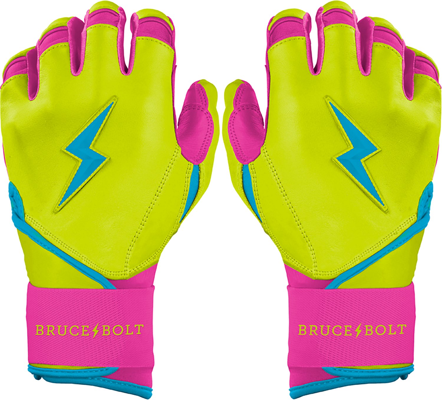 BRUCE BOLT Youth Creator Series Long Cuff Baseball  Batting Gloves