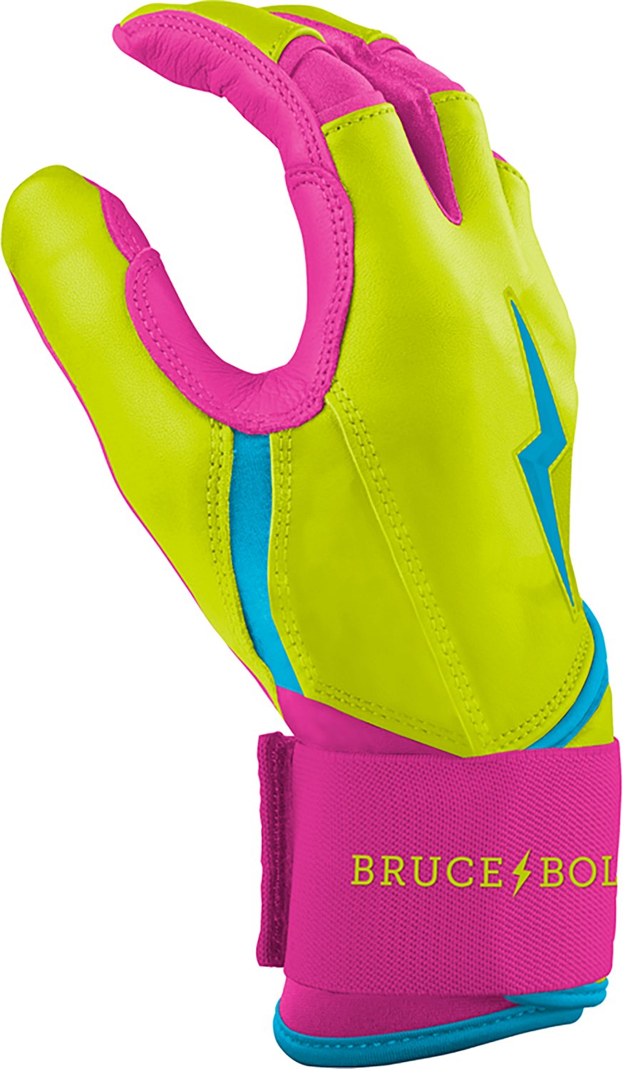 BRUCE BOLT Youth Creator Series Long Cuff Baseball  Batting Gloves - view number 2