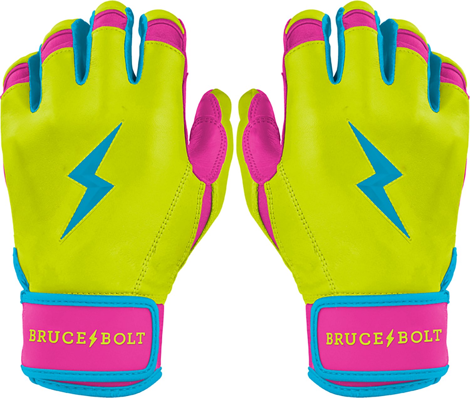 BRUCE BOLT Youth Creator Series Short Cuff Baseball  Batting Gloves
