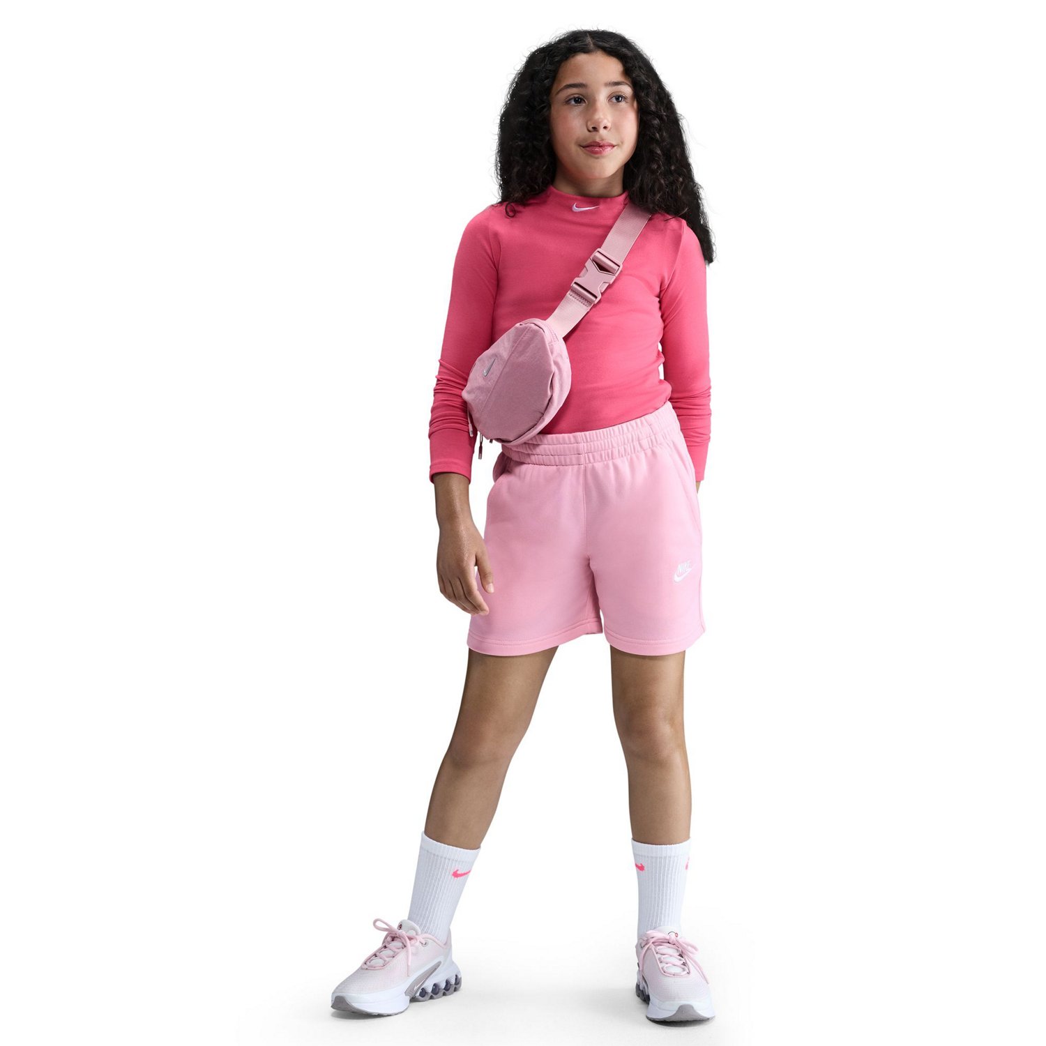 Nike Girls' Sportswear Club Fleece Shorts 5 in