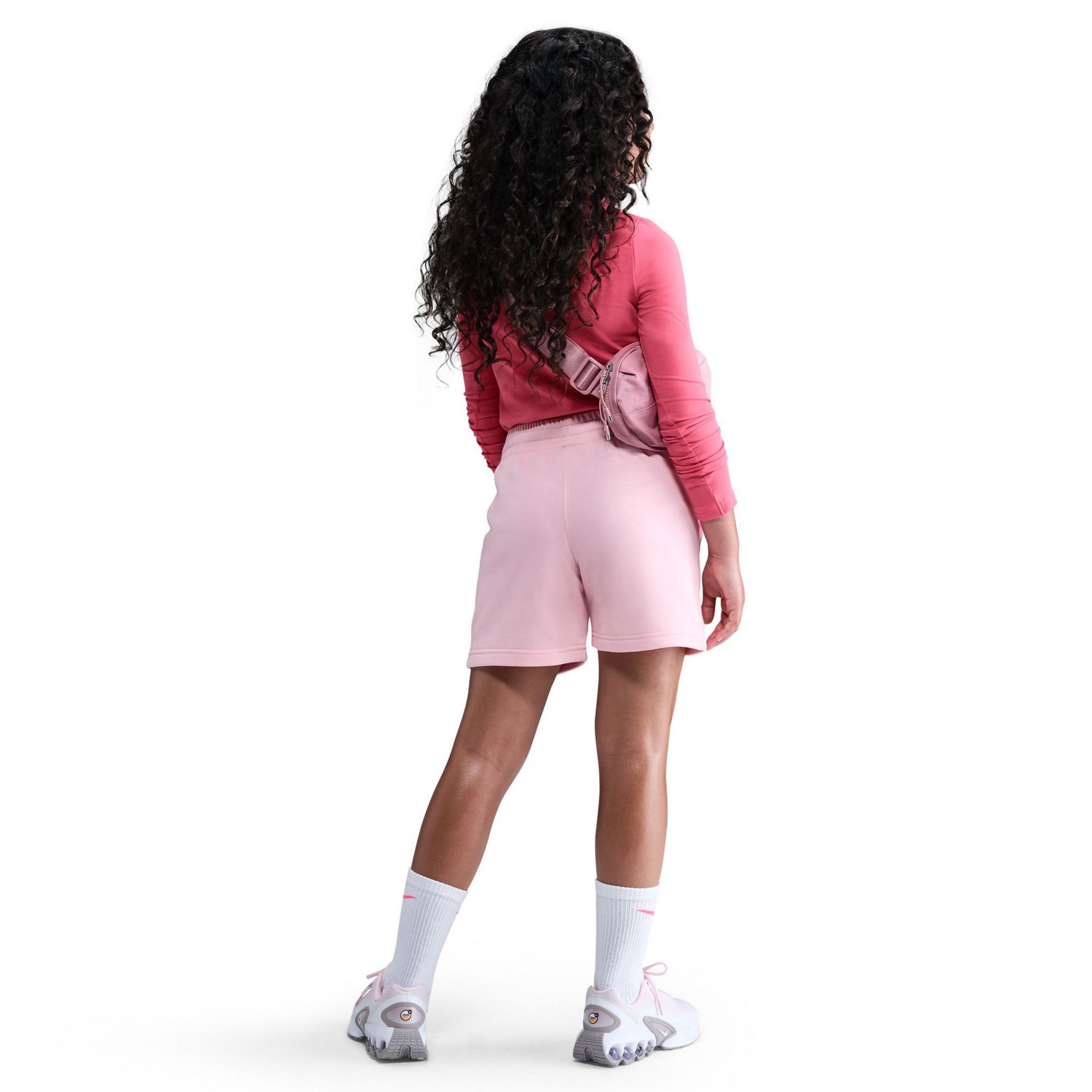 Nike Girls' Sportswear Club Fleece Shorts 5 in - view number 2