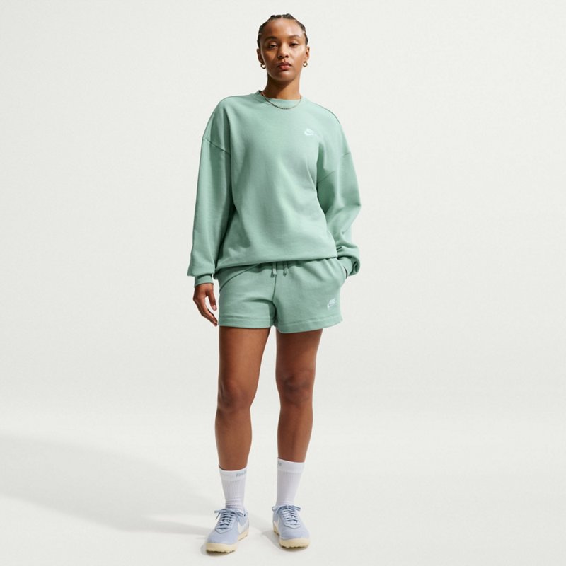 Nike Sportswear Women's Club Fleece Loose Crewneck Sweatshirt - Steam/white