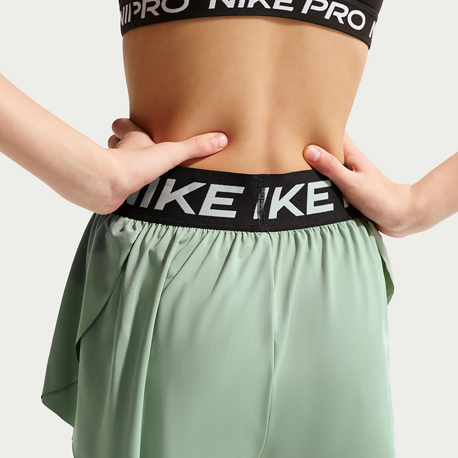 Nike Girls' Pro Dri-FIT 2 in 1 Knit Shorts 3 in - view number 4