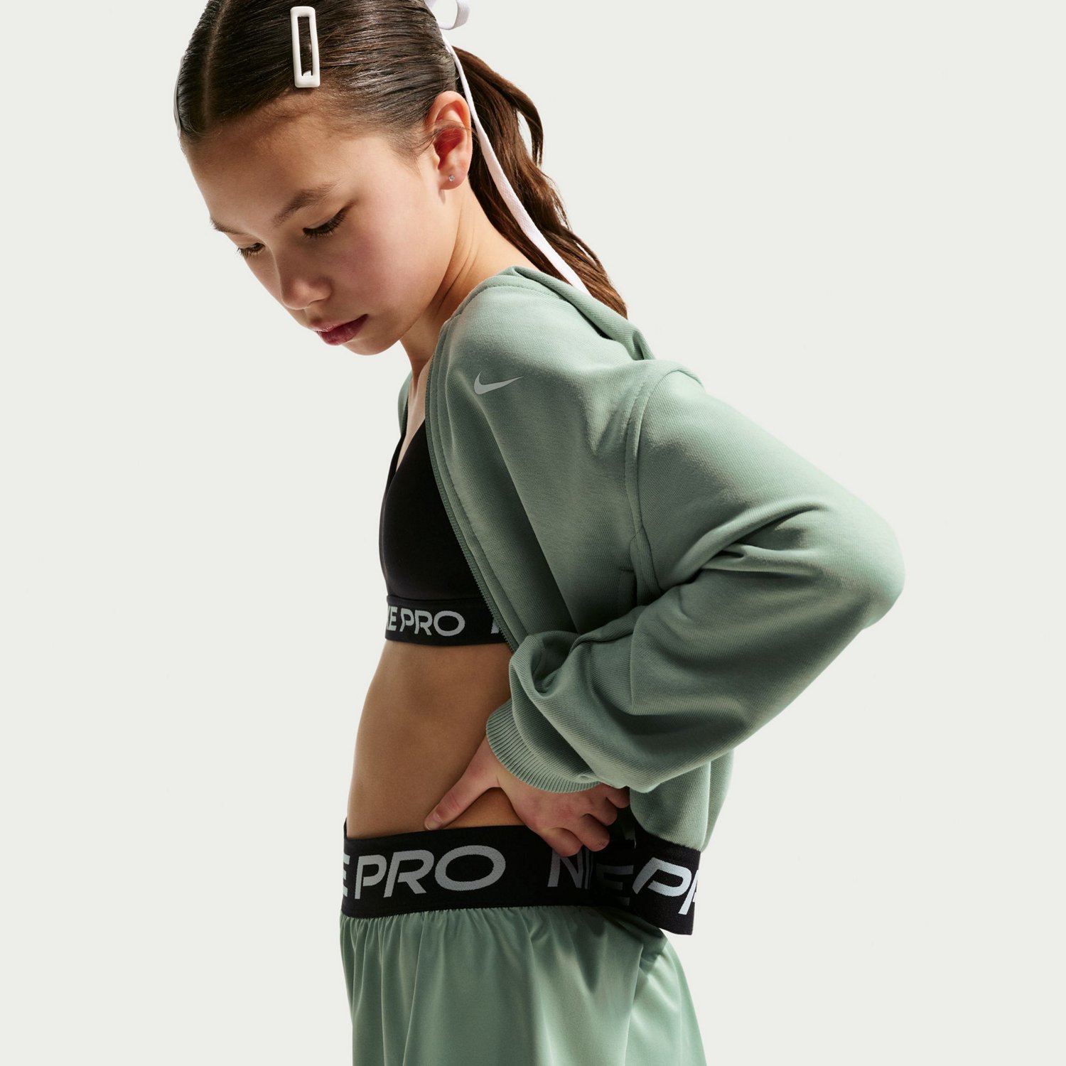 Nike Girls' Pro Dri-FIT 2 in 1 Knit Shorts 3 in - view number 5