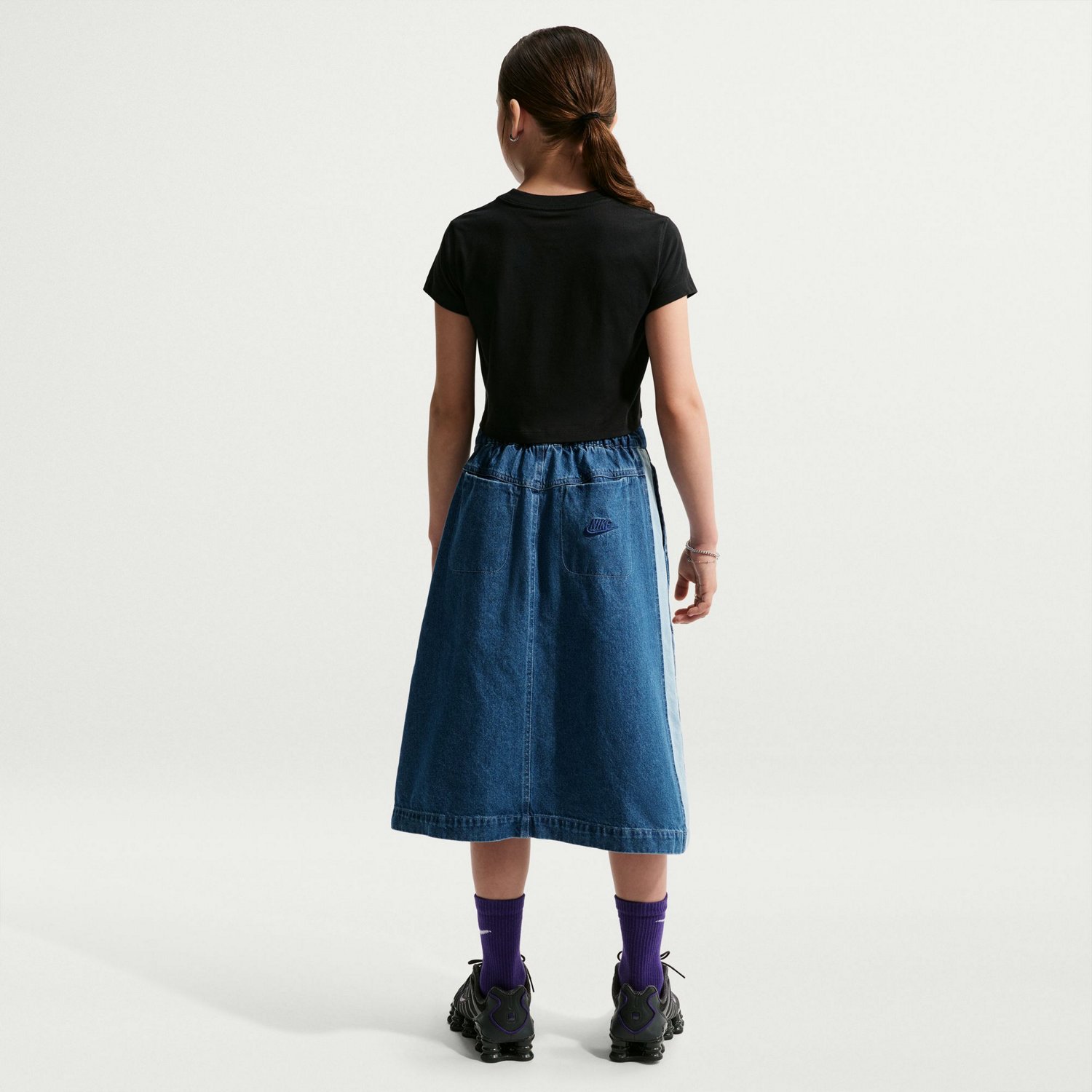 Nike Sportswear Big Kids’ Cropped Short Sleeve T‑Shirt - view number 2