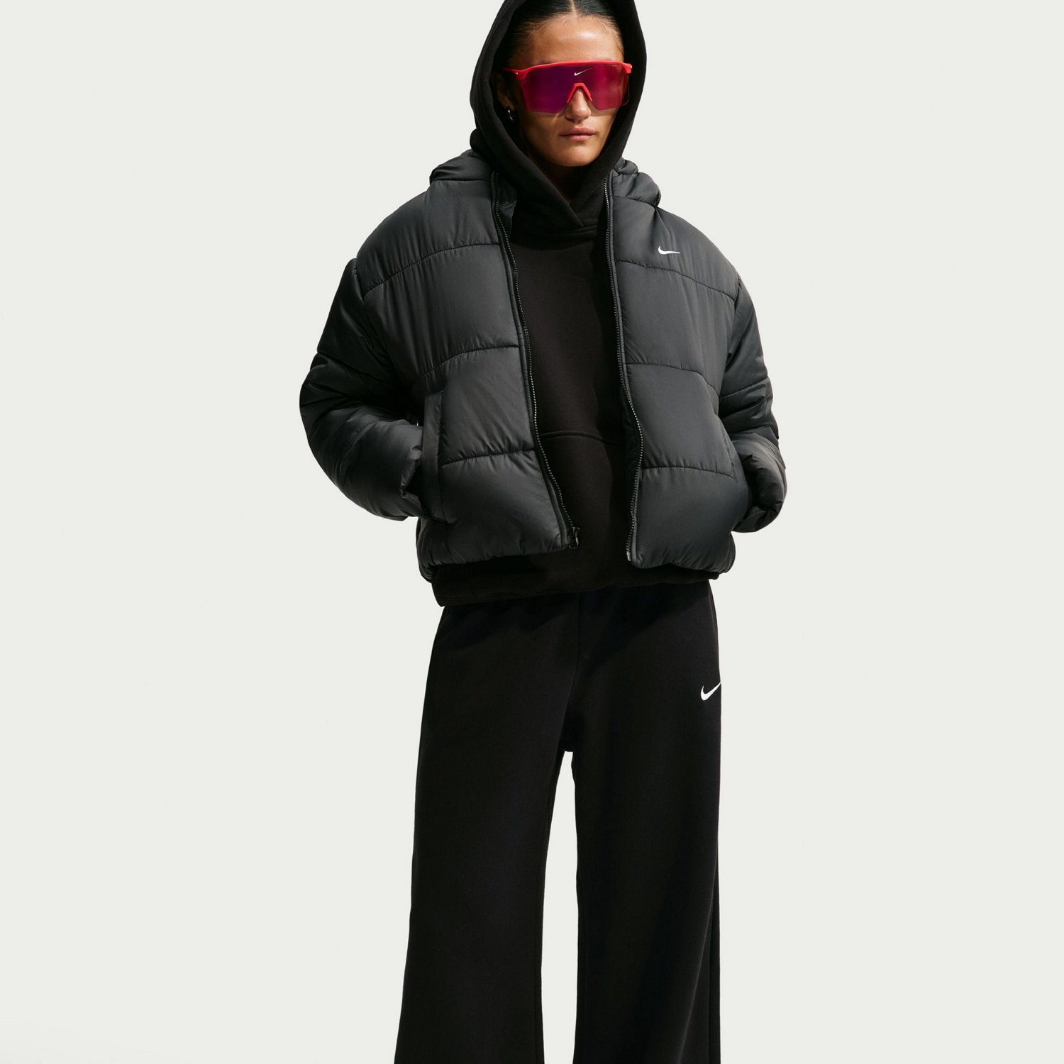 Nike Women's Studio Fleece Mid-Rise Training Pants - view number 3