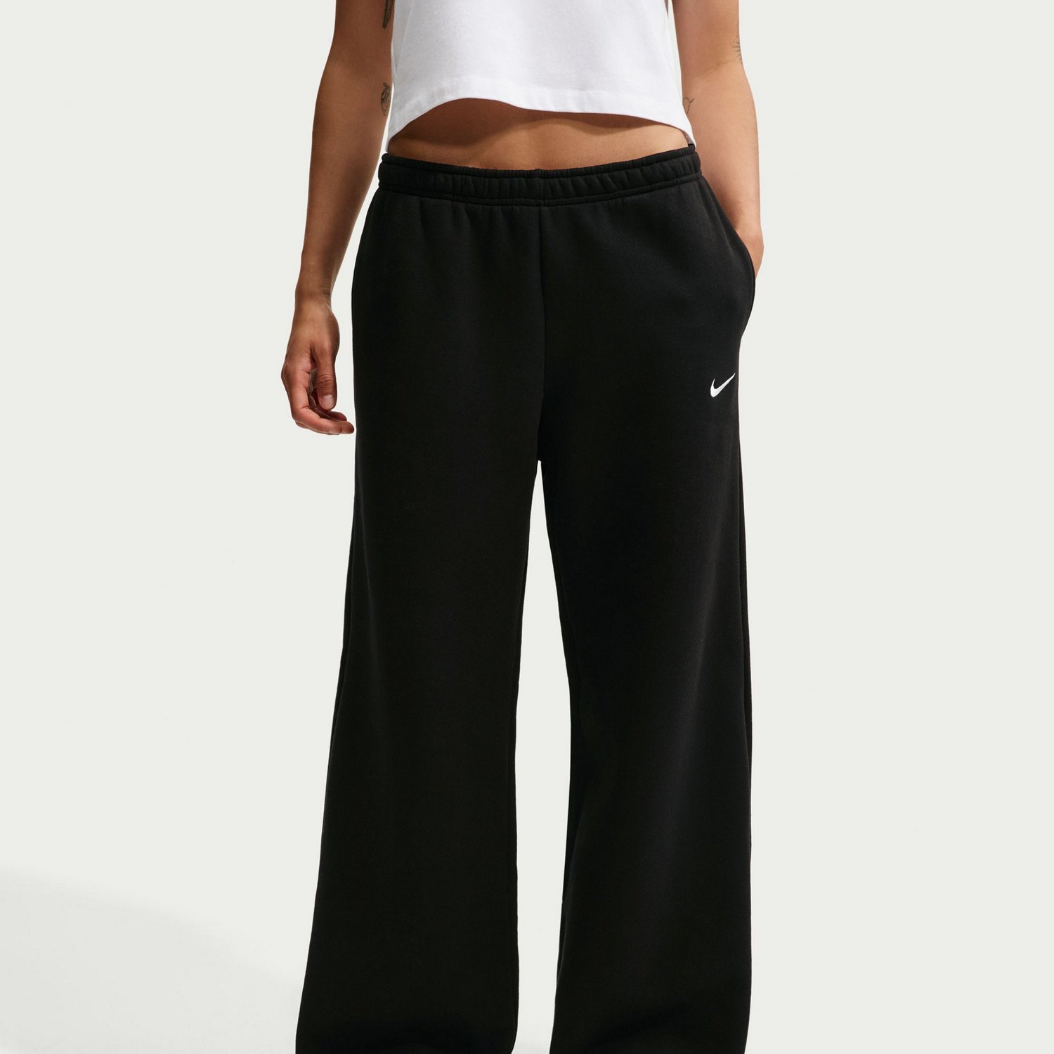 Nike Women's Studio Fleece Mid-Rise Training Pants - view number 4
