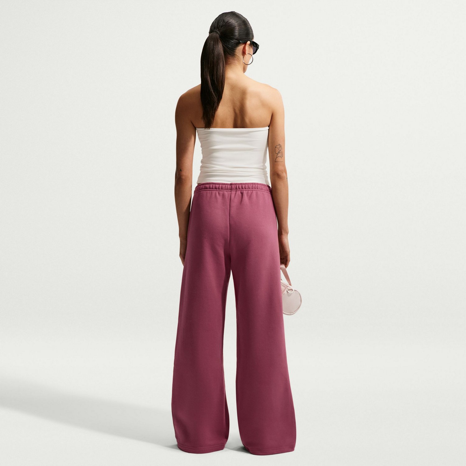 Nike Women's Studio Fleece Mid-Rise Training Pants - view number 2