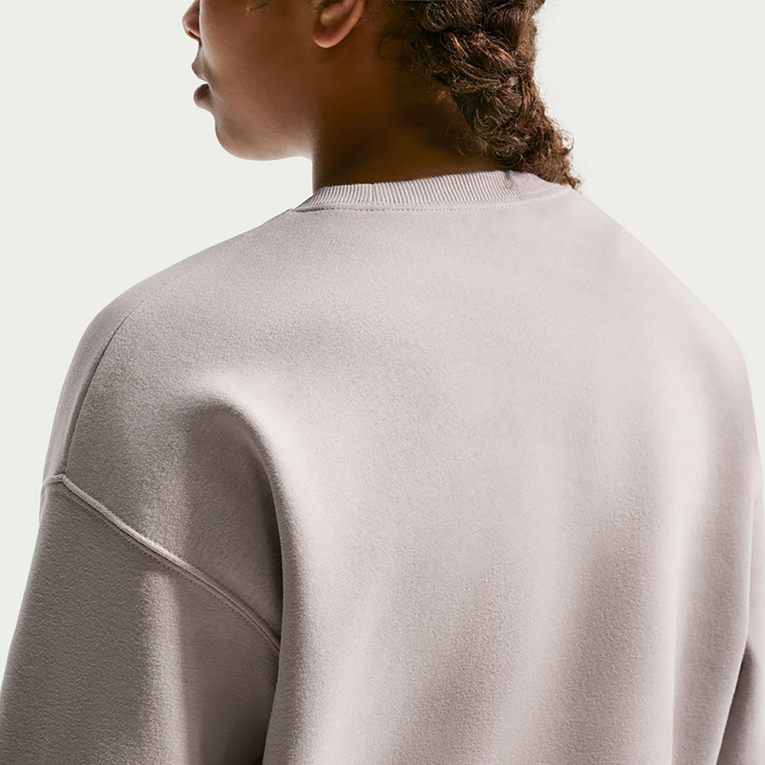 Nike Girls' Sportswear Studio Fleece Boxy Oversized Sweatshirt - view number 4