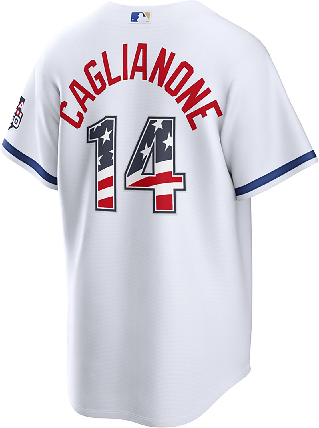 Nike Men's Kansas City Royals USA 250 4th of July Home Stadium Jersey Jac Caglianone - view number 3
