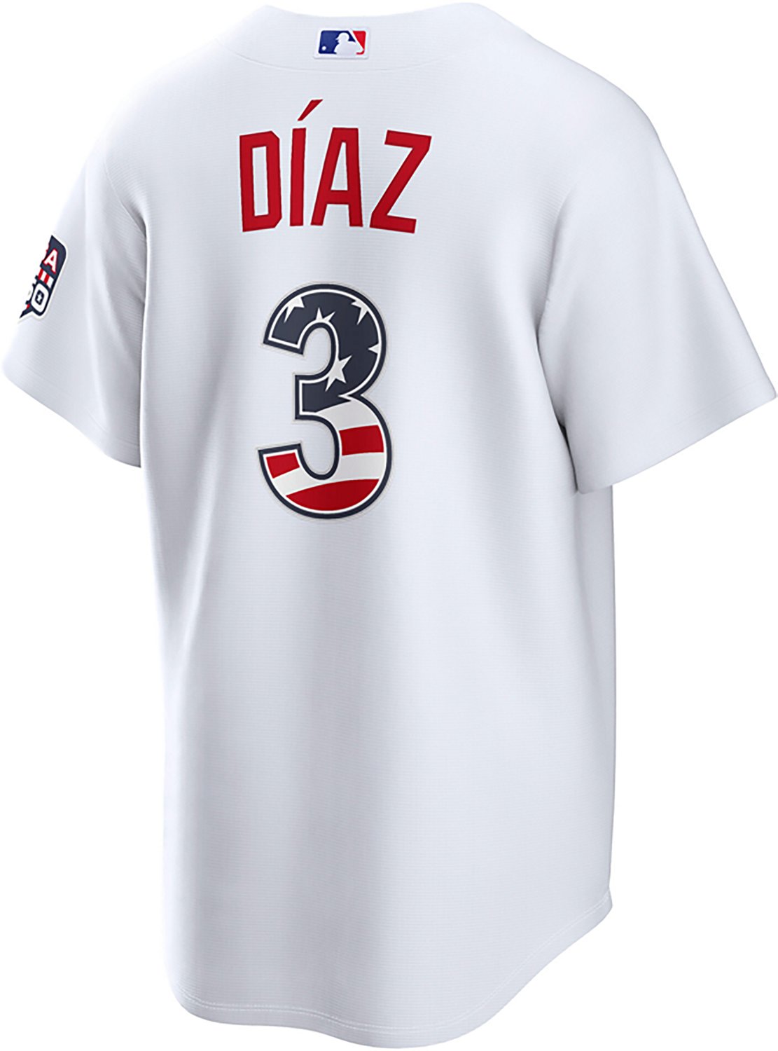Nike Men's Los Angeles Dodgers USA 250 4th of July Home Stadium Jersey Edwin Diaz - view number 3