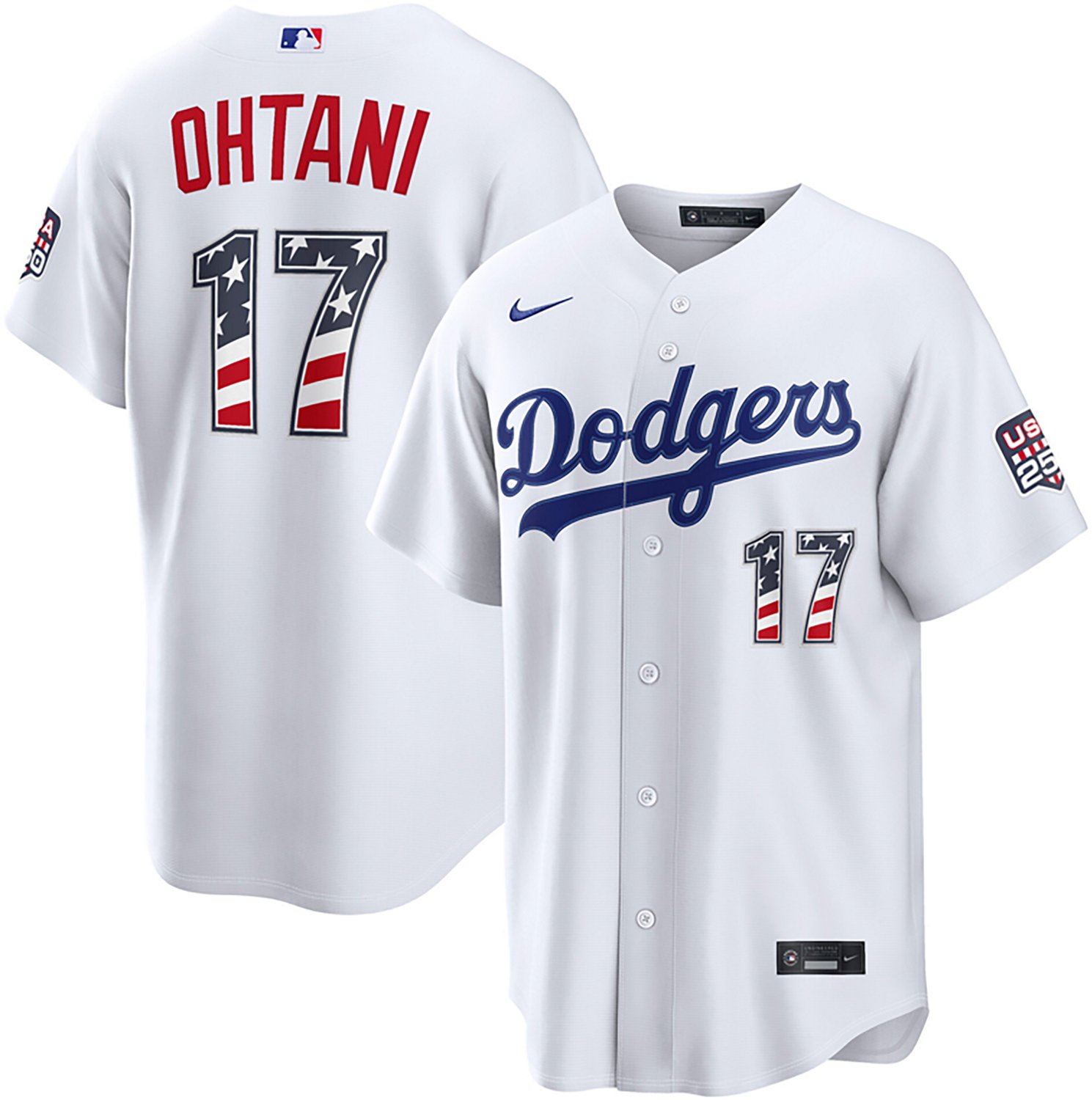 Nike Men's Los Angeles Dodgers USA 250 4th of July Home Stadium