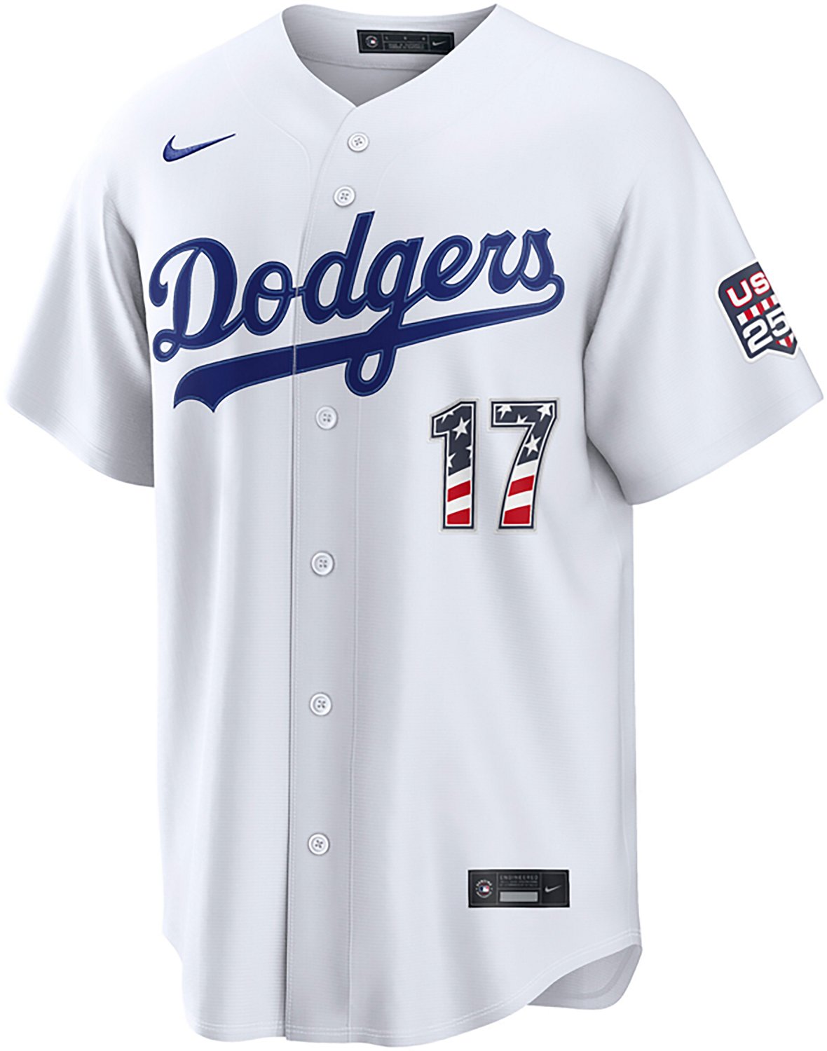 Nike Men's Los Angeles Dodgers USA 250 4th of July Home Stadium Jersey Shohei Ohtani - view number 2