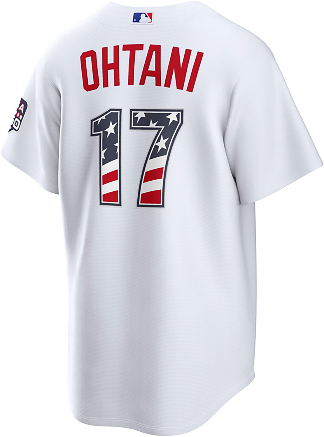 Nike Men's Los Angeles Dodgers USA 250 4th of July Home Stadium Jersey Shohei Ohtani - view number 3