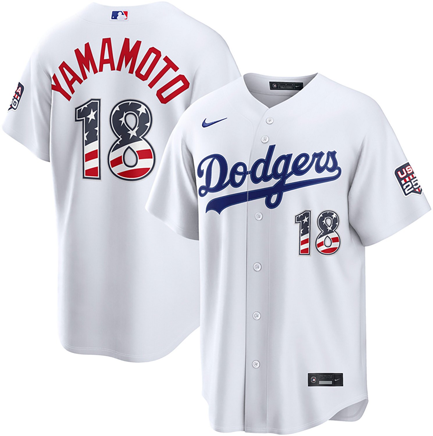 Nike Men's Los Angeles Dodgers USA 250 4th of July Home Stadium