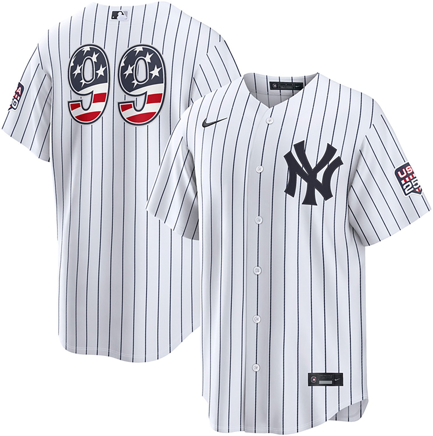Nike Men's New York Yankees USA 250 4th of July Home Stadium Jersey Aaron Judge