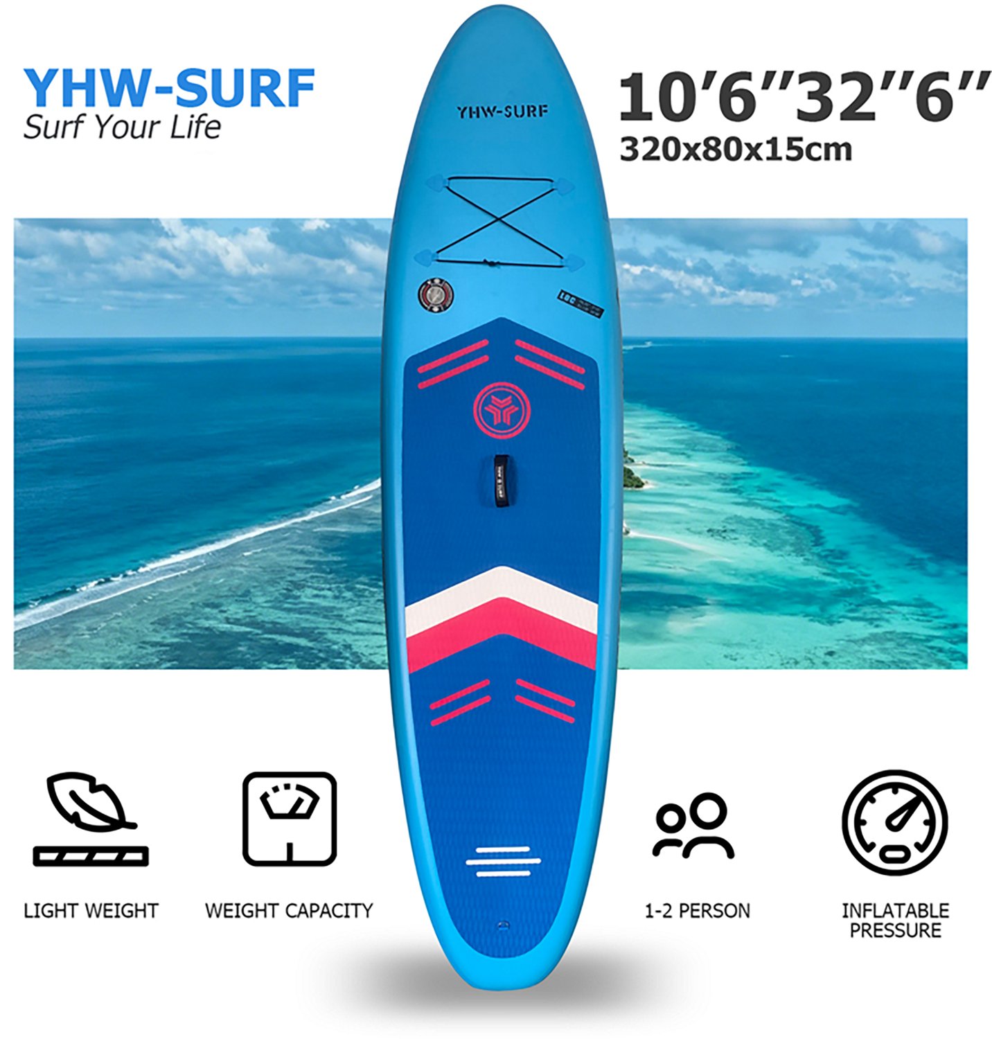 InQracer Inflatable Stand Up Paddle Board - view number 2