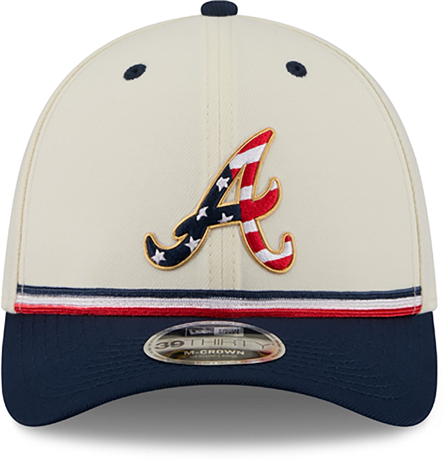 New Era Men's Atlanta Braves USA 250 4th of July 39THIRTY M-Crown Flex Hat - view number 2