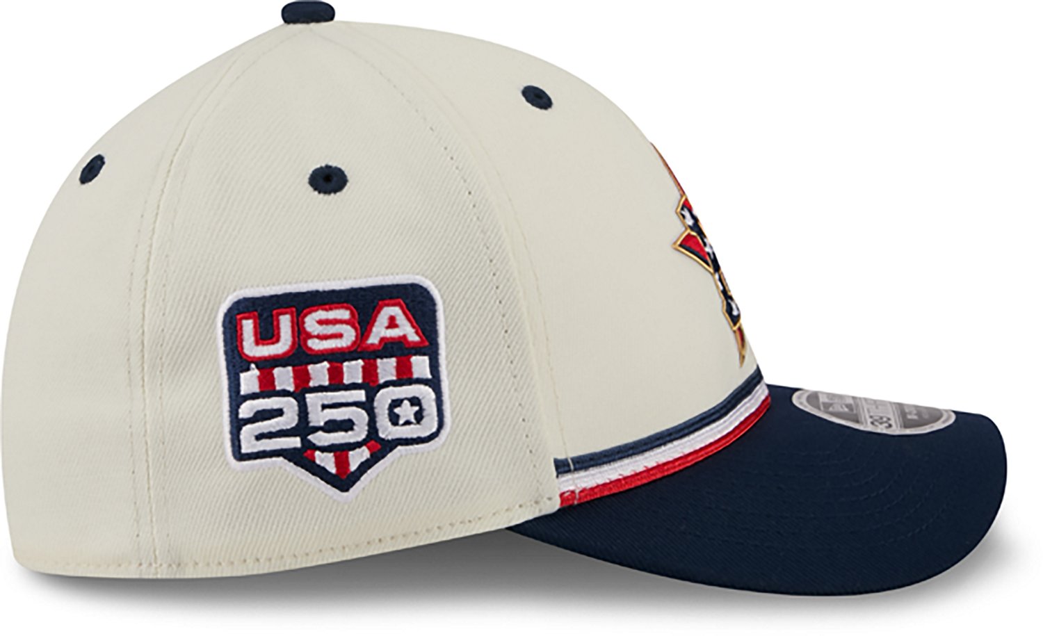 New Era Men's Houston Astros USA 250 4th of July 39THIRTY M-Crown Flex Hat - view number 3