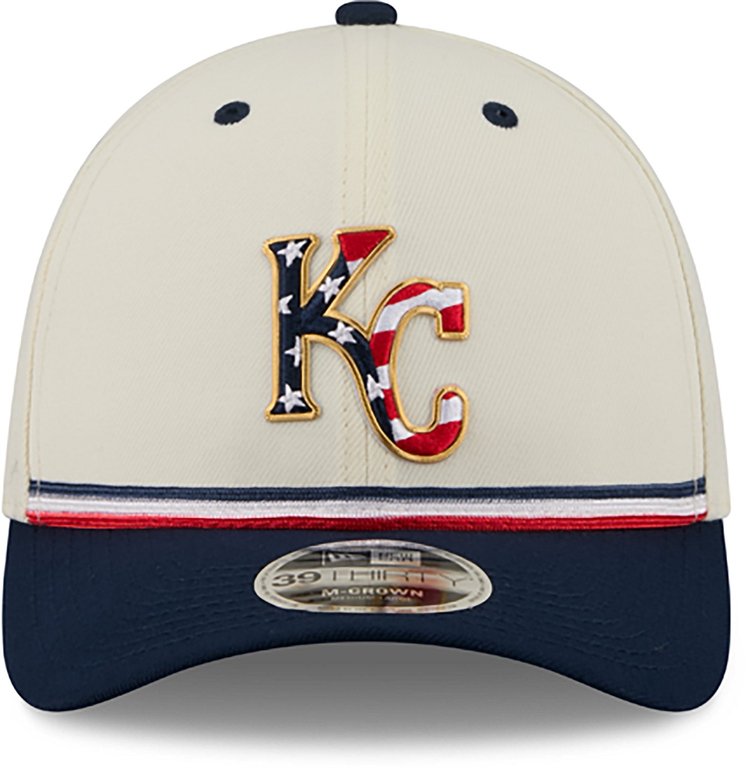 New Era Men's Kansas City Royals USA 250 4th of July 39THIRTY M-Crown Flex Hat - view number 2