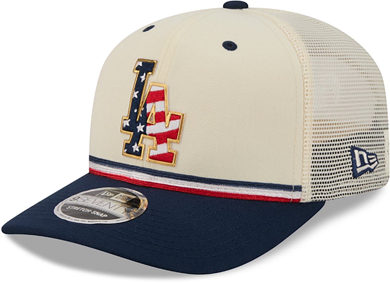 New Era Men's Los Angeles Dodgers USA 250 4th of July 9SEVENTY Adjustable Trucker Hat