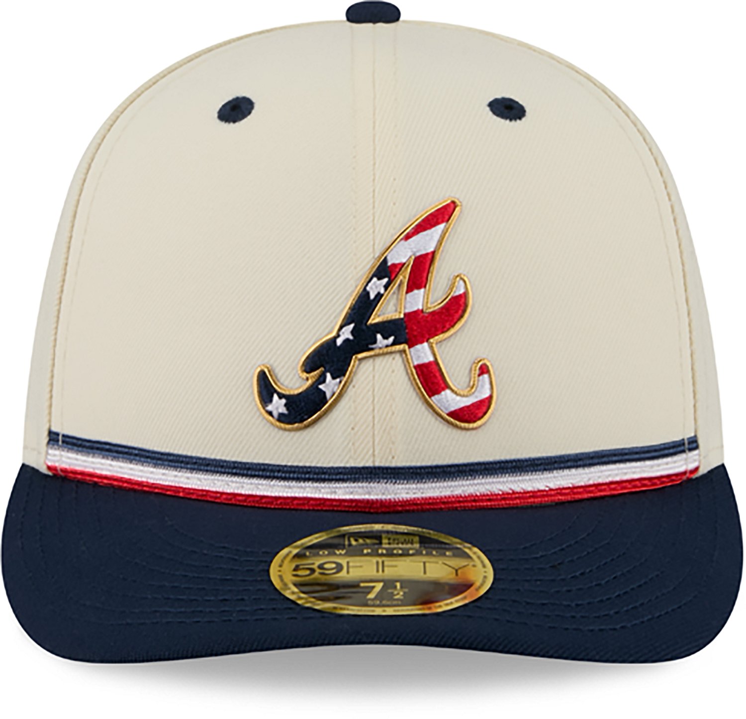New Era Men's Atlanta Braves USA 250 4th of July Low Profile 59FIFTY Fitted Hat - view number 2