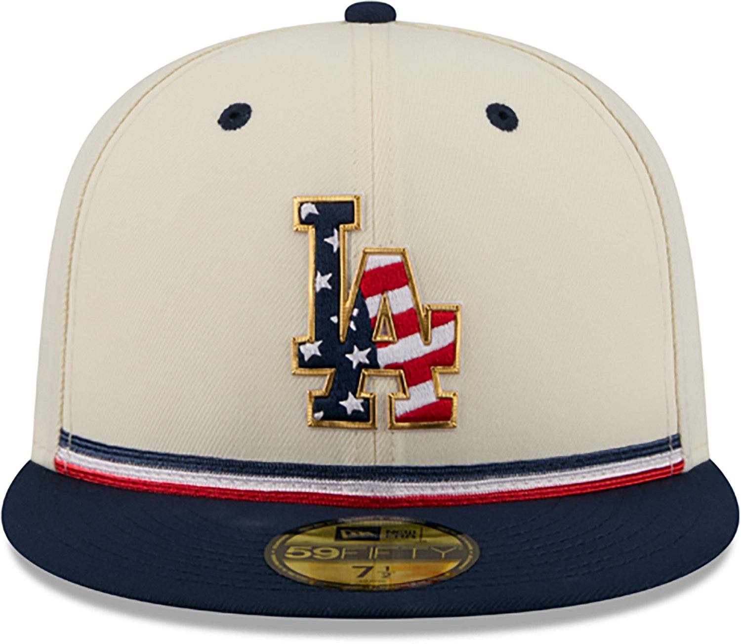 New Era Men's Los Angeles Dodgers USA 250 4th of July 59FIFTY Fitted Hat - view number 2