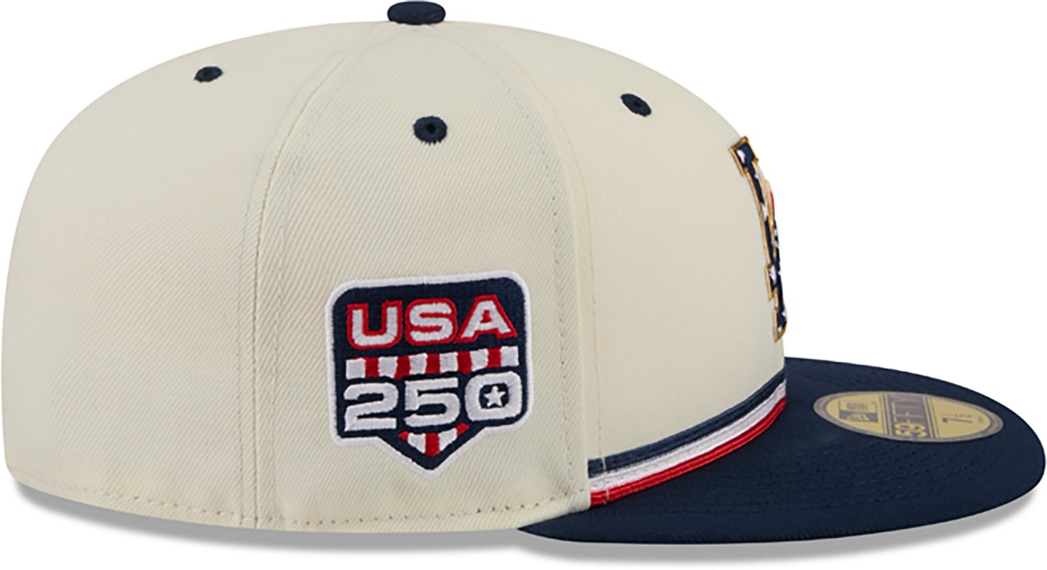 New Era Men's Los Angeles Dodgers USA 250 4th of July 59FIFTY Fitted Hat - view number 3