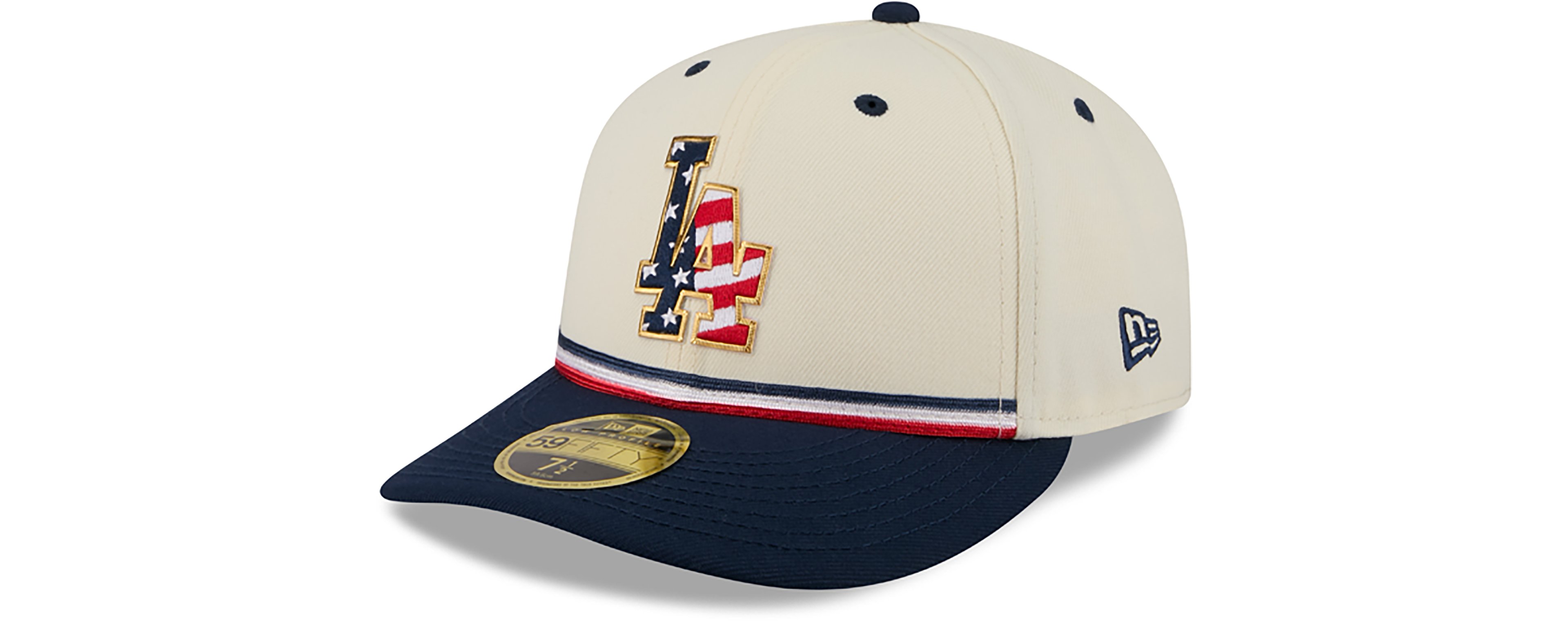 New Era Men's Los Angeles Dodgers USA 250 4th of July Low Profile 59FIFTY Fitted Hat