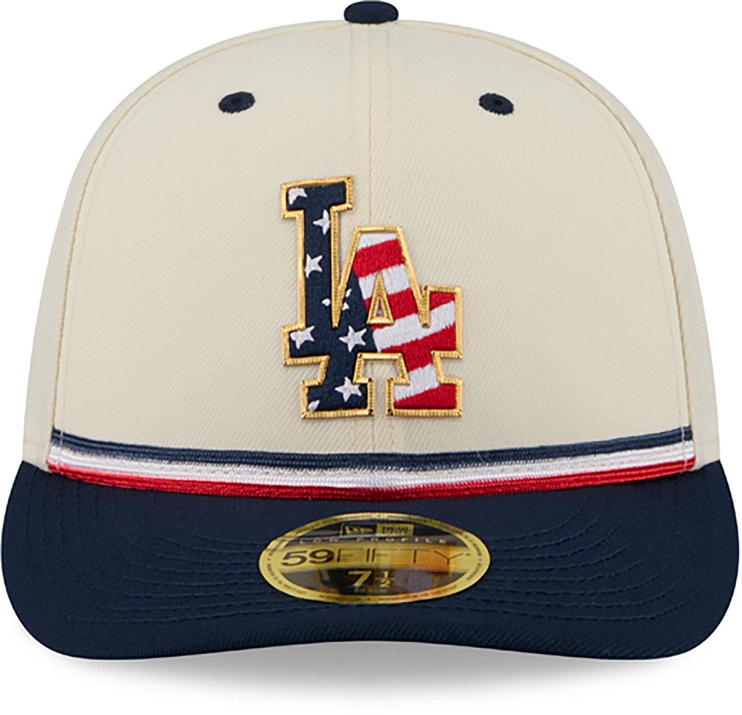 New Era Men's Los Angeles Dodgers USA 250 4th of July Low Profile 59FIFTY Fitted Hat - view number 2