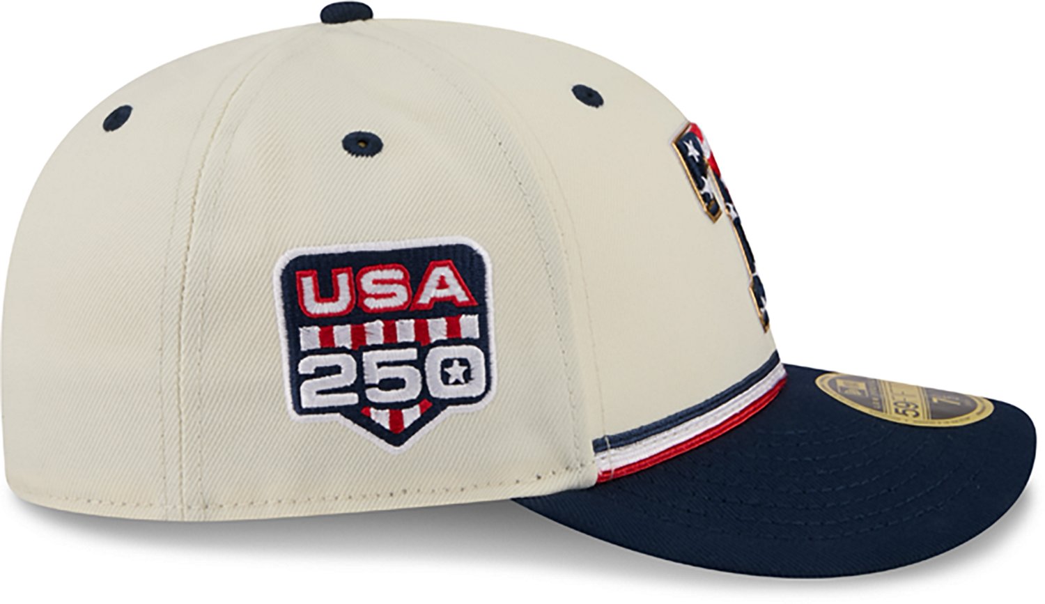 New Era Men's Texas Rangers USA 250 4th of July Low Profile 59FIFTY Fitted Hat