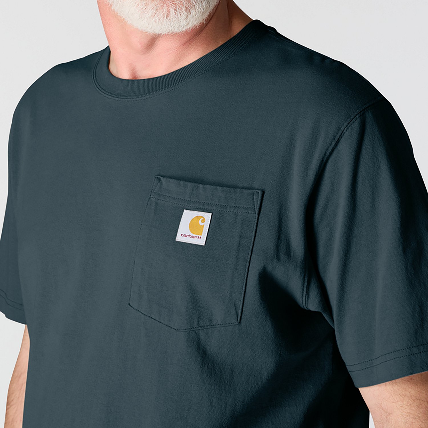 Carhartt Men's K87 Short Sleeve Workwear Pocket T-shirt                                                                          - view number 3